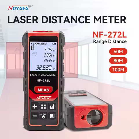 Noyafa NF-272L Laser Distance Meter 60M 80M 100M Red Laser level Range Finder Tape Rangefinder Measu