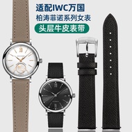 Genuine Genuine Leather Watch Strap Substitute IWC IWC IWC IWC459801 IW458101Women Thin Leather Stra