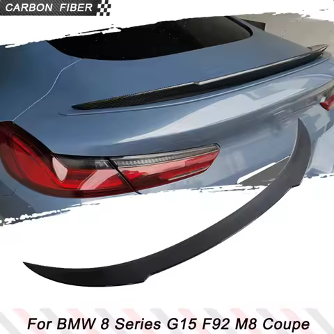 Carbon Fiber Car Rear Trunk Racing Spoiler Wings for BMW 8 Series G15 F92 M8 840i Coupe 2018-2022 Ca