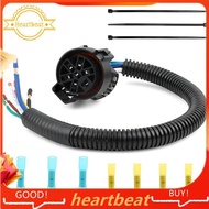 [Hot-Sale] 7 Pin Trailer Wiring Harness 7 Pin Trailer Connector 12-16 AWG Copper Wire & Flex Tubing