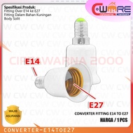 E14 Lamp Fitting Converter to E27 Fitting Over E 14 E 27 Fitting - CwNs