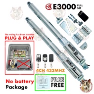 E8 E3000 620MM ( 4CH 433MHZ )    ( FULL SET )   SWING ARM AUTOGATE HEAVY DUTY DREAM ARM AUTO GATE SY