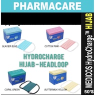 ❤️5% offer❤️MEDICOS HydroCharge™ Hijab – HEADLOOP-SURGICAL- FACE MASK -50's/ BOX  [4-ply , ASTM level 2]