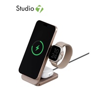 ที่ชาร์จไร้สาย ENERGEA 3-in-1 Qi2 Wireless Charger Foldable Magnetic Stand MAGTRIO PLUS 22.5W Gold b