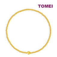TOMEI Gold Bead Elastic Bracelet, Yellow Gold 999
