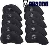 GLENES Golf Club Cover Meshy 10pcs Golf Head Cover Neoprene Protector Case 3,4,5,6,7,8,9,P,S,A Iron 