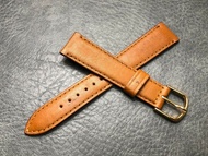 NOS 舊倉底 日版 SEIKO 精工 18MM 皮錶帶 連 15MM金色扣