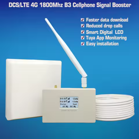 DCS/LTE 4G Signal Booster 1800Mhz B3 For TIM,Claro,Vivo,Oi,Nextel GSM Repeater 2G 4G Signal Amplifie