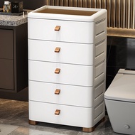 45/55/60/70CM Drawer Storage Cabinet Bathroom Multi-Layer Thickened Toilet Gap Cabinet Movable Cabin