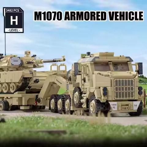 WWW2 US Military Series M983 Missile vehicle M10170 Tank Transport Vehicle JLTV Armored Vehicle Diff