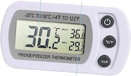 MAGICLULU Digital Thermometer Fridge Thermometer Freezer Thermometer Temperature Sensor Digital Refrigerator Thermometer Monitor Wireless White