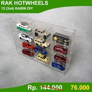 Acrylic Display Case/Hotwheel Diecast Tomica Display Rack 3X4