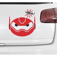 Baymax robot car sticker heroBIG keeps distance cool sticker 1