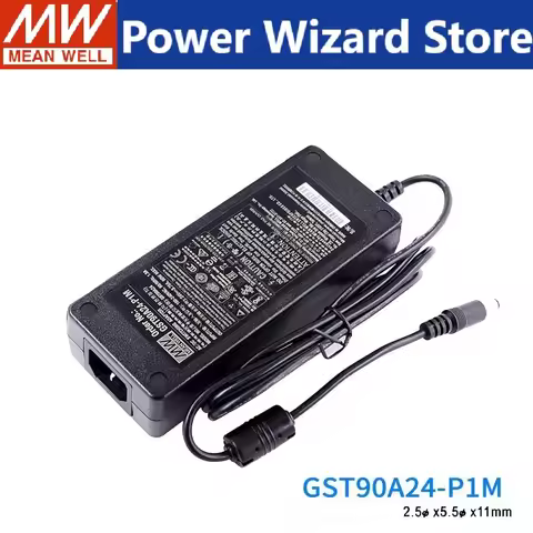 Mean Well GST90A P1M 90W Power Adaptor 220V AC to DC 12V 15V 19V 24V 48V Meanwell Universal Charger 
