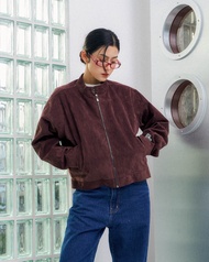 ENDOFMARCH | ANDY SUEDE JACKET เสื้อแจ็คเก็ตหนังกลับ มีซับใน มีกระเป๋าข้าง