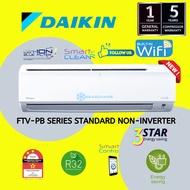 READY STOCK️BEST VALUE%~ DAIKIN 1.0HP~2.5HP STANDARD NON-INVERTER (FTV-SERIES)AIR COND