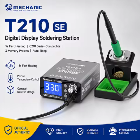 MECHANIC T210 SE 65W Digital Soldering Station C210 Tip LED Display Auto Sleep 5S Fast Heating 180-4