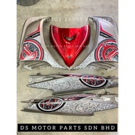 COVER SET LC135 V2~V7 MERAH BATIK (RM7+S3)