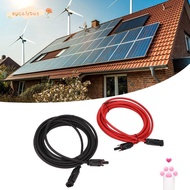 EUCALYTUSMY  Extension Cable, 4mm² Diameter 12AWG Wire  Panel Wire, Waterproof Black 3 Meter + Red 3