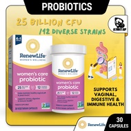 Renew Life, Women's Care Probiotic 25B CFU | Complete Feminine Wellness | 30 Caps