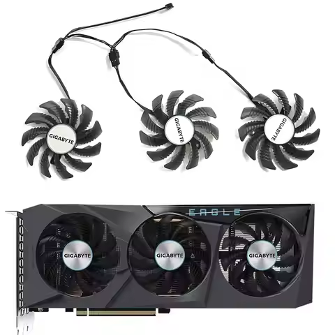 New RX6600 6700GPU Fan 78MM 4PIN PLD08010S12HH for Gigabyte Radeon RX6600 6600XT 6700XT Falcon Graph