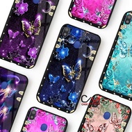 Glossy Casing Samsung M20 M30s M21 M31 - 2D Case - TPU Silicone - Butterfly Motif - Hard - Hardcase 