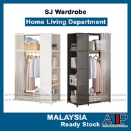 Furniture🛋️ SJ Wardrobe Wardrobe Fashion Simple Assemble Durable Wardrobe Stainless Steel Wardrobe S
