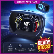 Car Hud Obd Obd2 Meter Display Incline Gps Speed Gauge Interface Water Oil Temp RPM Smart Gauge Digital Myvi Axia