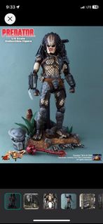 售 全新 HOT TOYS x sideshow MMS90 PREDATOR + EXCLUSIVE NON-BATTLE DAMAGED MASK 鐵血戰士 盒內戰損面具與美國SIDESHOW版本