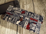 英國製作 海軍藍懷舊日本海報  switch ipad 電腦保護套 書套