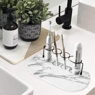 Electric Toothbrush Holder Diatomite Earth Tooth Brush Tray Bathroom Vanity Table-top Diatom Mud Base Toothpaste Holder