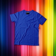Premium Cotton Plain Royal Blue T-Shirt Baju Kosong