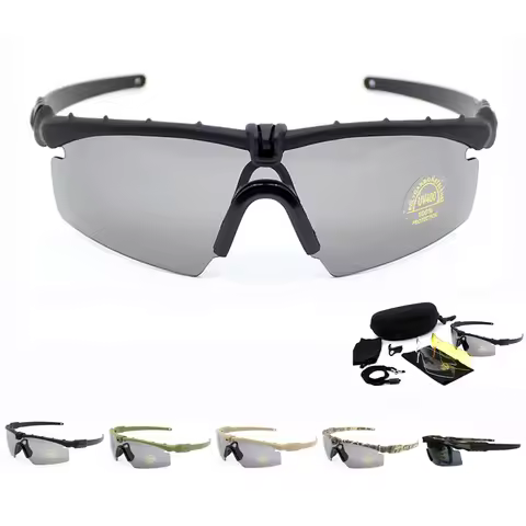 Military Hunting Tactical Bullet Shooting Fishing Goggles Outdoor Mountaineering Polarization CS Air