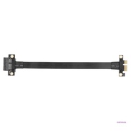 CON PCIE X1 Riser Extender Dual 180 Degree 8G  Speed PCIe 3 0 x1 to x1 Extension Cable 8Gb PCI for E