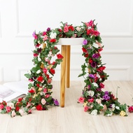 VI002 baby rose vines, artificial artificial flowers (2.5m long, 45 flowers)