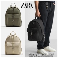 Men's Bag Zara Man Nylon Bag Backpack Technical Hooked Backpack Original for Sporty Boys