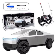 RC Car Toy Tesla Cyber Pickup Remote Control Car Children's Toy Car Drop Resistant Simulation Model 