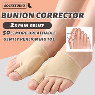 SOCKSTUDIO Bunion Corrector Toe Separator Toe Protector Bunion Toe Corrector Hallux Valgus Pain Reli
