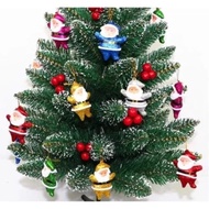 GANTUNGAN Santa Hanging Decorations Santa Christmas Tree Hanging Decorations (1 set of 6 pcs)