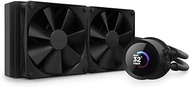 NZXT Kraken 240 - ‎RL-KN240-B1-240mm AIO CPU Liquid Cooler - Customizable 1.54" Square LCD Display for Images, Performance Metrics and More - High-Performance Pump - 2 x F120P Fans - Black