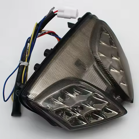 Motorcycle Smoke LED Rear Turn Signal Tail Stop Light Lamp Integrated For Suzuki GSXR 750 600 2008-2