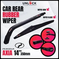 Car Rear Wiper Silicone Arm Rear Wiper Silicon Blade with Arm For Myvi Viva Kelisa Kenari Exora Kanc