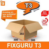 Fixguru T3 Carton box 30 X 30 X 20.2cm. Small Medium Boxes. Moving, Storage, Courier.