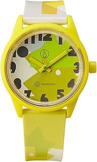 Citizen Watch R00A-501VK Cool &amp; Cue Smile Solar, Textile Designer Masaru Suzuki, Collaboration Model, Solar, Analog, Water Resistant to 10 ATM, Urethane Belt, Women's, Yellow, yellow