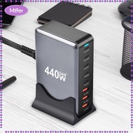 Miffer 440W USB C ที่แท่นชาร์จแท่นชาร์จเดสก์ทอปแท่นชาร์จอุปกรณ์หลายเครื่องชาร์จเครื่องชาร์จแล็ปท็อปแ