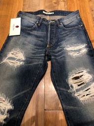 日本製🇯🇵🇯🇵🇯🇵 Numero uno jeans  Denim 丹寧 牛仔褲（似fenom crush 設計）