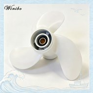 winibo Boat Propeller 8 1/2x8 1/2 -N for Yamaha 6hp 8hp 9.9hp F6 F8 F9.9/ Outboard Propeller for Ya
