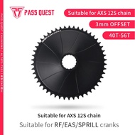 PASS QUEST Chainring RACE FACE (3mm offset ) AXS AERO Round Narrow Wide Chainring 40-56T