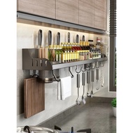 Kitchen Spice Storage Knives Holder Knife Stand Spice Rack Organizer Knives Holder Spoon and Chopsti