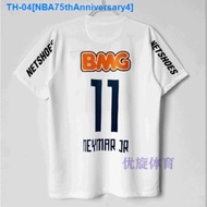 ۞✶ NBA75thAnniversary4 Brazil Santos 1213 jersey Santos commemorative edition Neymar retro top footb